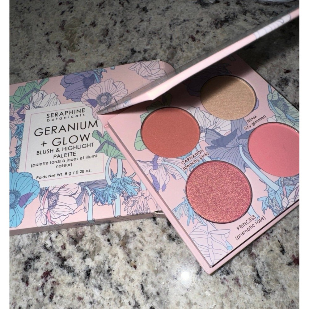 Geranium + Glow - Blush & Highlight Palette